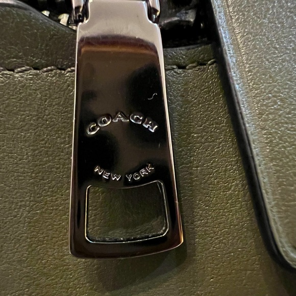 Coach Prairie Satchel with Detachable Strap in Olive Green - Picture 3 of 8